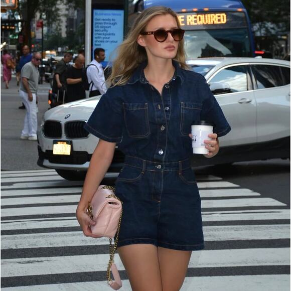 RARE!!! ZARA BLOGGER FAVE!!! Denim Jumpsuit NWT - Picture 7 of 16